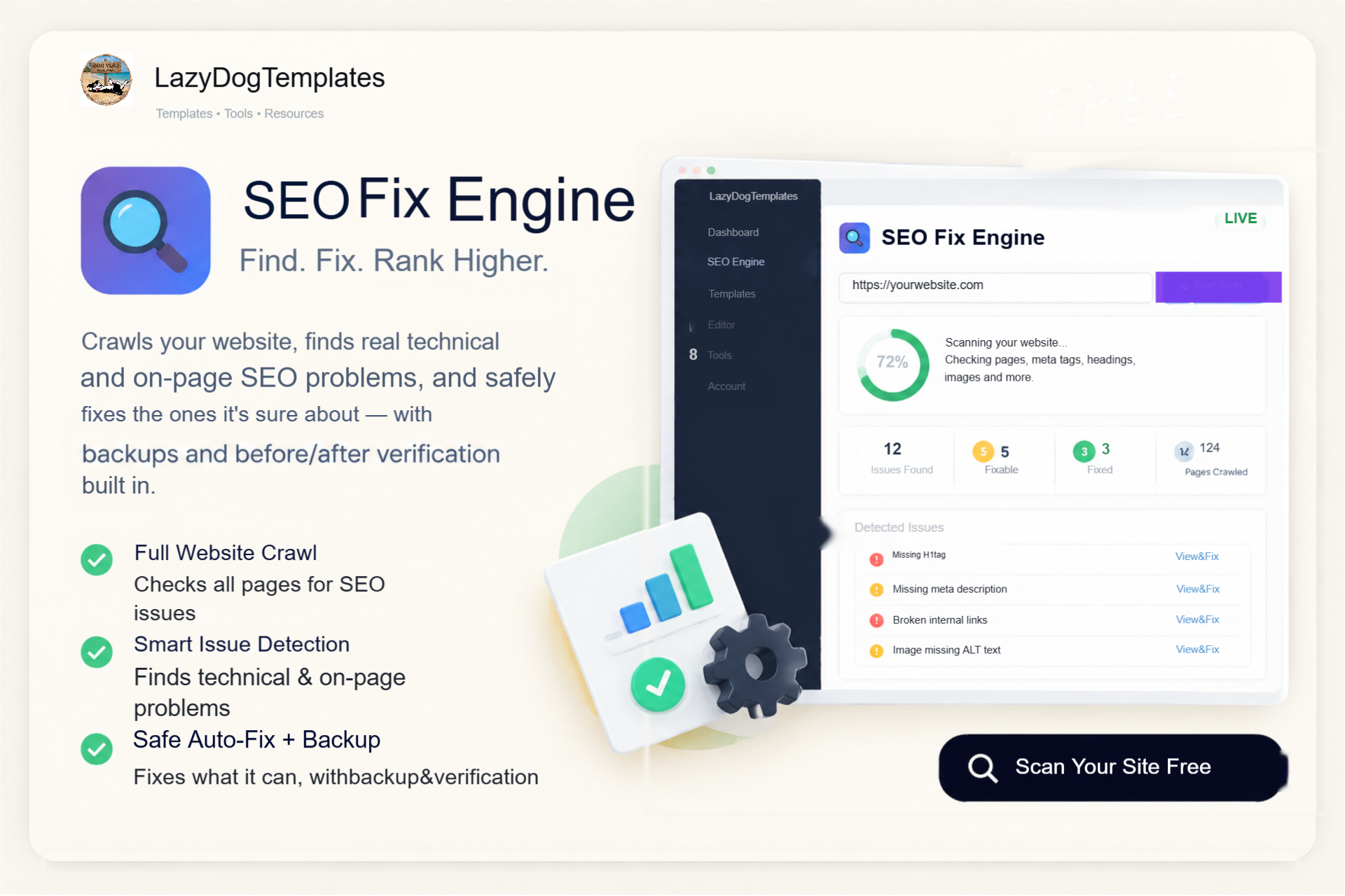 SEO Fix Engine app preview